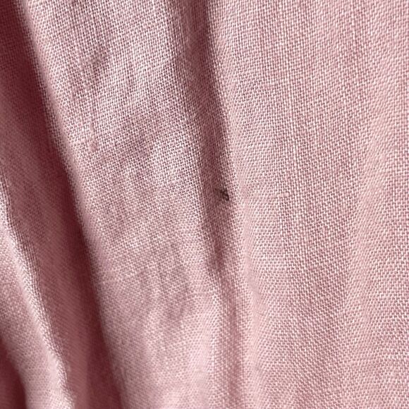 Sigred Olsen Linen Blouse Large Pink Tiered Boho Lagenlook Artsy Cottagecore - Picture 6 of 6